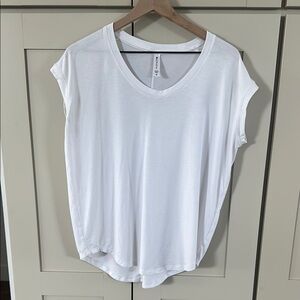 Athleta White Relaxed Tee